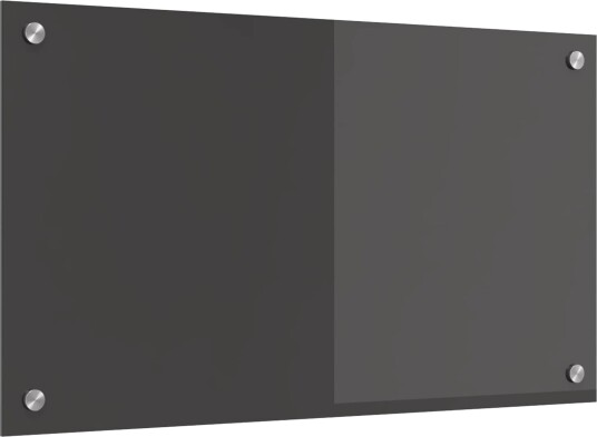 vidaXL Kjøkkenbakplate Mørke grå 70 x 40 x 0,6 cm herdet glass