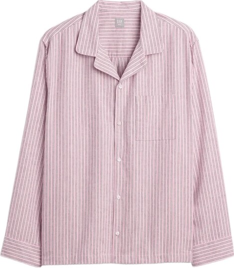 GAP Flannel Long Sleeved Top From The Gap Collection PINK STRIPE S