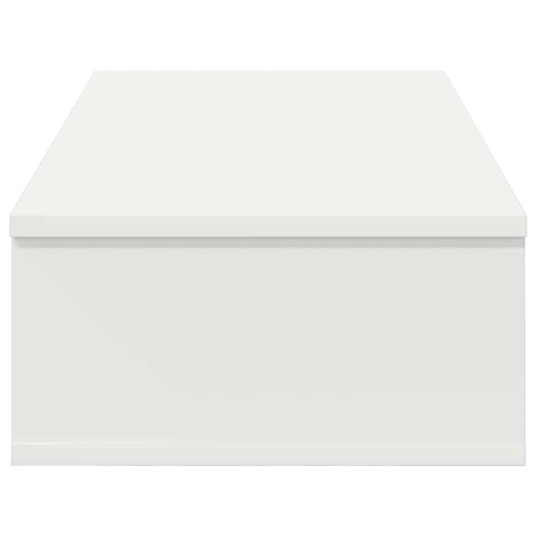  Vegghylle med skuffer hvit 80x31x17 cm konstruert tre 8721158649812