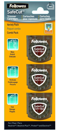 Fellowes Safecut Utskiftningsbladpatron En Pakke 3 For Fellowes Electron A3 Electron A4 Neutron A4 Neutron Plus A4 Proton A3 Proton A4