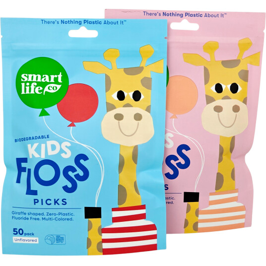 Bærekraftig tanntråd for barn 50 pcs. SMARTLIFECO Flosser Unflavored Bærekraftig tanntråd for barn 50 pcs. SMARTLIFECO Flosser Unflavored