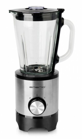 Emerio 1.5L Blender med Glasskanne og Isknuserfunksjon BL-130988 Sølv Emerio 1.5L Blender med Glasskanne og Isknuserfunksjon BL-130988 Sølv