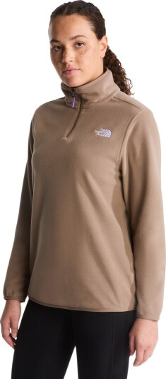 The North Face W Glacier Fleece 1/4 Zip Jacket Beige S