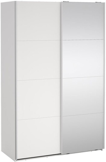 Bergamo skyvedørsskap 2 dører 140x220cm hvit.