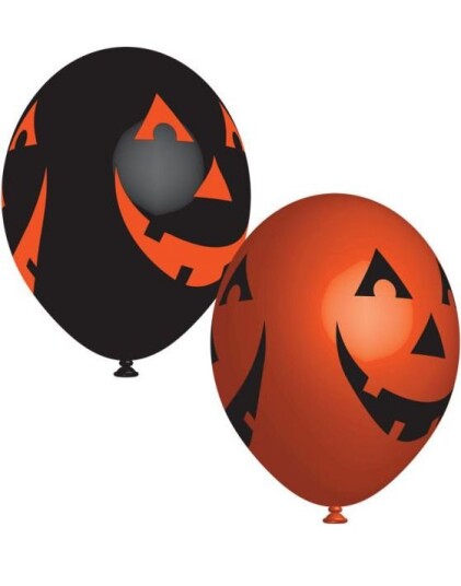 Amscan Amscan 6 stk Smilende Gresskar Halloween Ballongbukett 999952