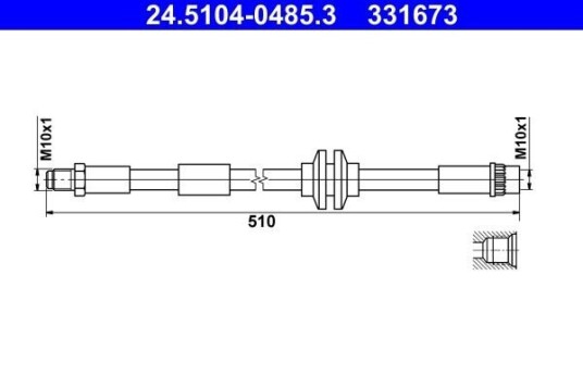 Bremseslange ATE 24.5104-0485.3