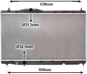 VAN WEZEL 25012706 Radiator motorkjøling