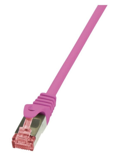 Logilink Primeline Koblingskabel Rj-45 Hann Til Rj-45 Hann 2 M Sftp Pimf Cat 6 Halogenfri Rosa