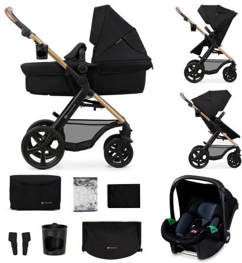 Kinderkraft 3 i 1 MOOV 2 Pure barnevogn Black