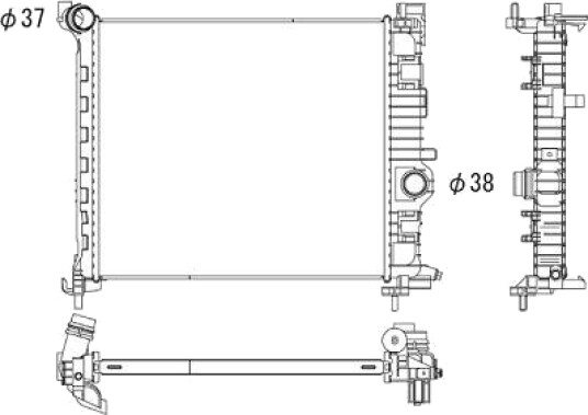 DIEDERICHS DCM2706 Radiator motorkjøling