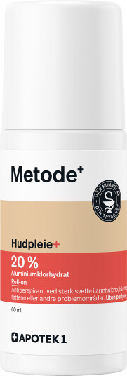 Metode aluminiumklorhydrat 20 % antiperspirant roll-on 60 ml