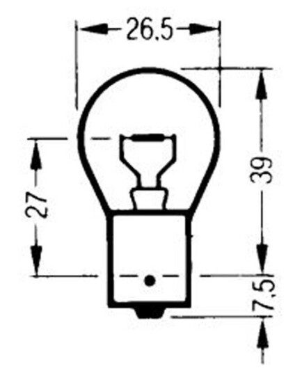 Solero Lyspære 12V 21W Sokkel: BA15s
