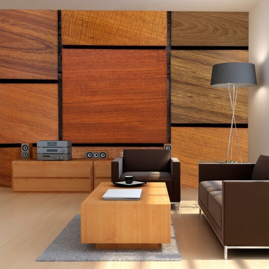 Fototapet Wooden Cubes 100x70 - Artgeist sp. z o. o.