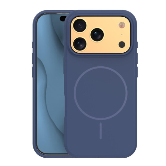 TFO Silikon Thin Mag Deksel for iPhone 17 Pro Max Mørkeblå