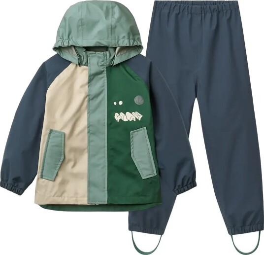 Liewood Pedia Rainwear Set Green 140