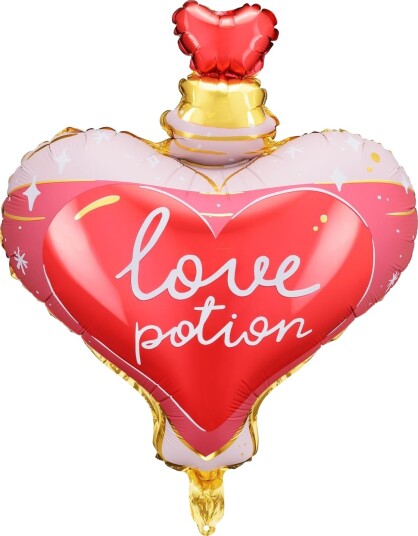 Love Potion Kjærlighetsdrikk Folieballong med Tekst 54x66 cm Love Potion Kjærlighetsdrikk Folieballong med Tekst 54x66 cm