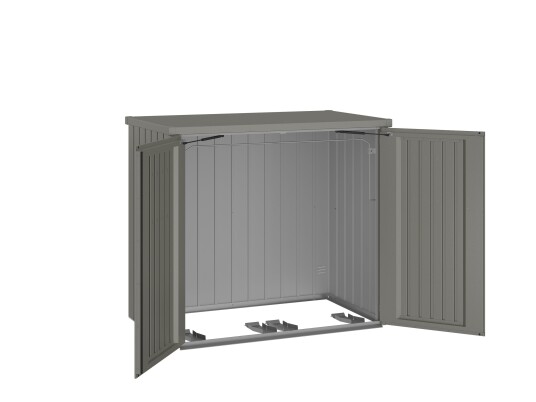 Biohort Alex Duo boks for avfallsbeholder   metallic quartz grå
