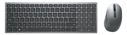 DELL Multi-Device KM7120W - tastatur- og mussett - QWERTY - Pan Nordic - titangrå Inn-enhet