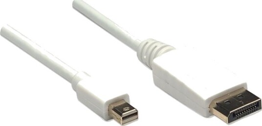 Manhattan 393812, 2 M, Mini Displayport, Displayport, Hankjønn, Hankjønn, 2560 X 1600 Piksler