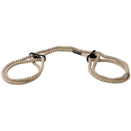Merci Doc Johnson Restrain 6 mm Mansjetter i Hamp Beige Merci Doc Johnson Restrain 6 mm Mansjetter i Hamp Beige