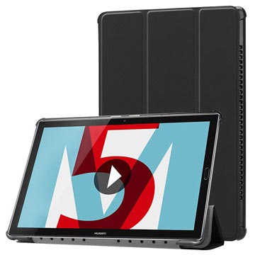 Tri-Fold Series Huawei MediaPad M5 10/M5 10 (Pro) Folio-etui Svart