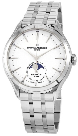 Baume & Mercier Herreklokke M0A10552 Clifton Hvit/Stål Ø42 mm