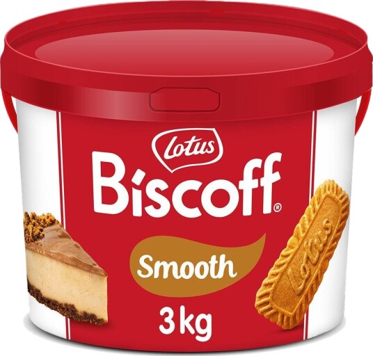 3 kg Stor Bøtte med Lotus Biscoff Spread/Kjekskrem