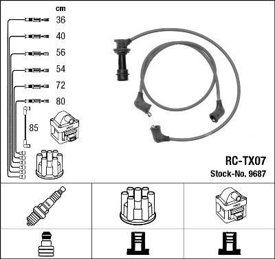 Tennplugg kabelsett NGK 9687