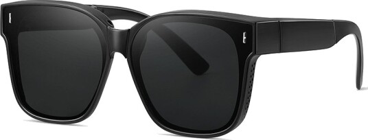Sammenleggbare Suncovers Solbriller Over Glasses Black