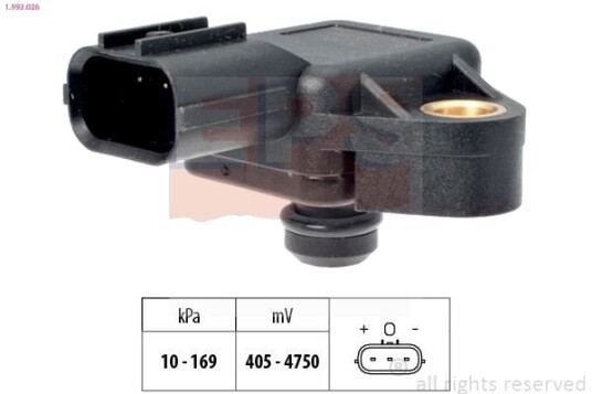 Lufttrykksensor, høydetilpasning EPS 1.993.026