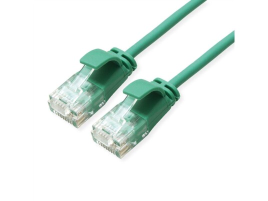 ROLINE GREEN UTP Data Center Patch Cord Cat.6A  Class EA  LSOH Slim green 5 m