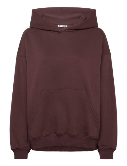 Weekday Oversized Heavyweight Hoodie Burgundy XXS