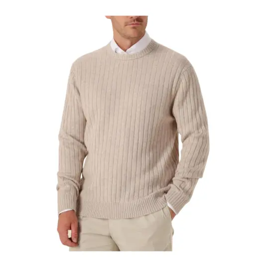 Profuomo Herre Strikkevarer Beige M, Profuomo Herre Strikkevarer Beige M,