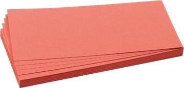 Franken   Moderasjonskort   Rektangel   9.5 X 20.5 Cm   Rød En Pakke 500