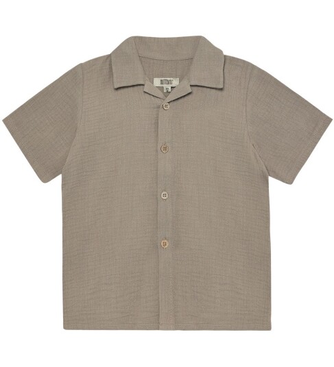 Huttelihut Shirt Ss Muslin Beige 104