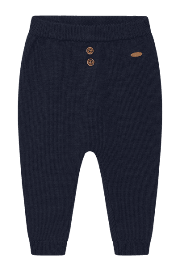 Hust And Claire Hust & Claire Guri finstrikket ull bukse til barn more navy 74