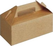 Transportboks 228X122x97 Mm Med Håndtag Kraft Brun,125 Stk/Krt