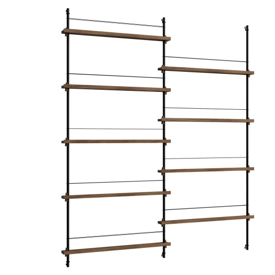 Moebe Magazine Hylle 162x188 cm Røkt Eik/Sort