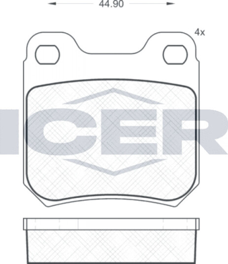 Bremseklosser sett ICER 180692
