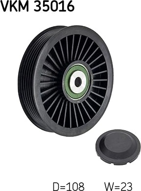 Løpehjul vifterem SKF VKM 35016