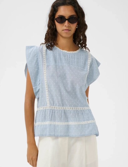 Soaked Slaster Top   Blue   XS
