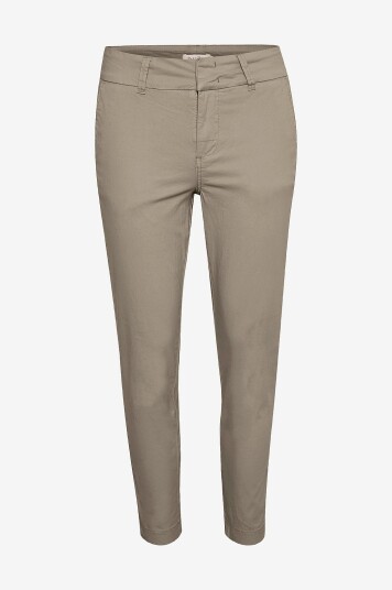 Part Two Soffys Bukse Fitted Chino Grønn med Avsmalnende Ben