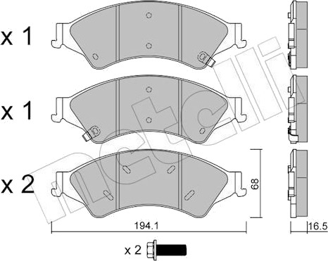 METELLI 22 0971 0 Bremseklosser