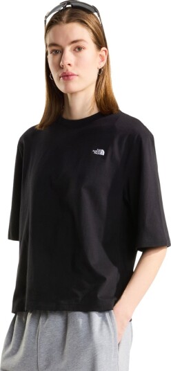 The North Face W Tnf Essential Simple Dome Boxy Rlx Ss   Black   L