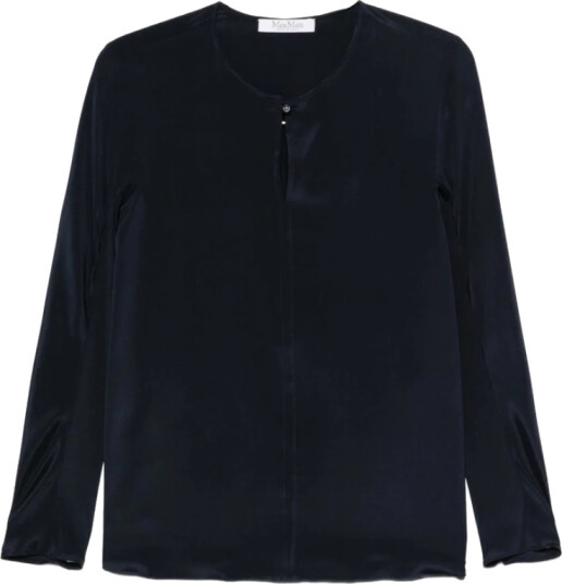 Max Mara Dame Bluser & Skjorter Blå M, Max Mara Dame Bluser & Skjorter Blå M,