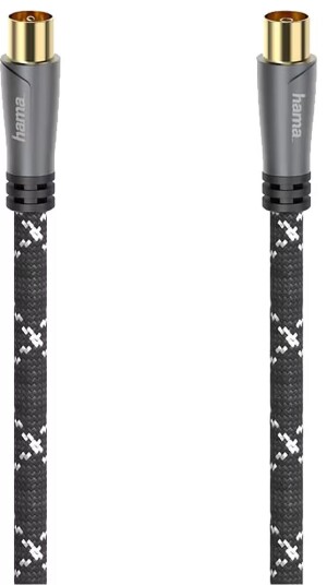 Hama 120dB 10m Antennekabel Koaksial Svart/Grey Hama 120dB 10m Antennekabel Koaksial Svart/Grey
