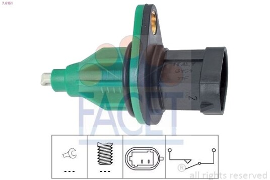FACET 7.6151 Bryter, ryggelys FACET 7.6151 Bryter, ryggelys