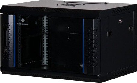 Rockstable Rs19-6406 Veggmonterbar Hylle 6U 60 Kg Nøkkellås Rack Skinner 