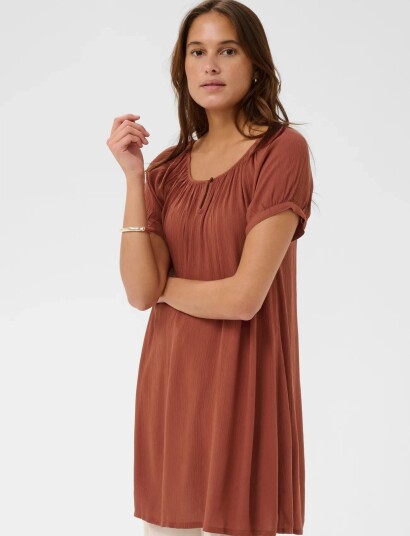 Kaffe Amber Ss Tunic Brown 38 Kaffe Amber Ss Tunic Brown 38
