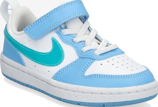 Nike Court Borough Low Jes (Psv) WHITE/ENERGY FOOTBALL BLUE 35